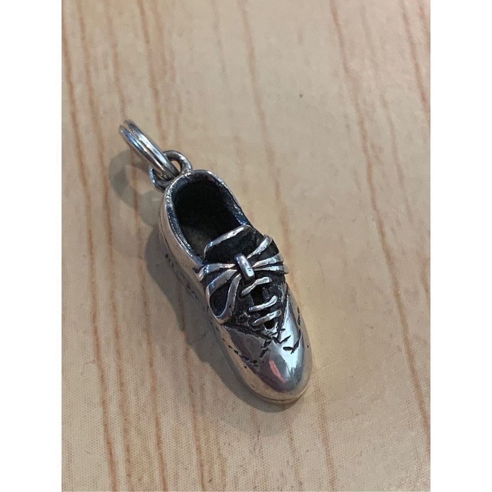 .925 Tennis Shoe Sterling Silver Jewelry Charm #vintage #shoe collector
